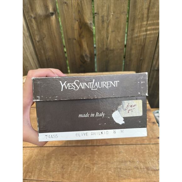 Vintage YSL Saint Laurent Paris 80 Pump Shoe Sz 8 M Paris Made In Italy - Picture 5 of 10